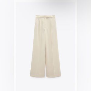 Like New Zara  Wide Leg Pleated Trousers